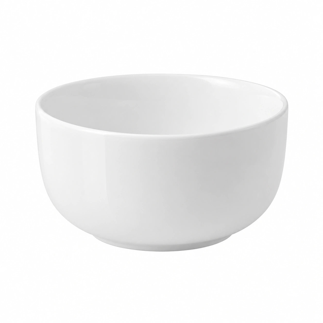 Ciotola in ceramica bianca 650 ml - Design liscio per alimenti