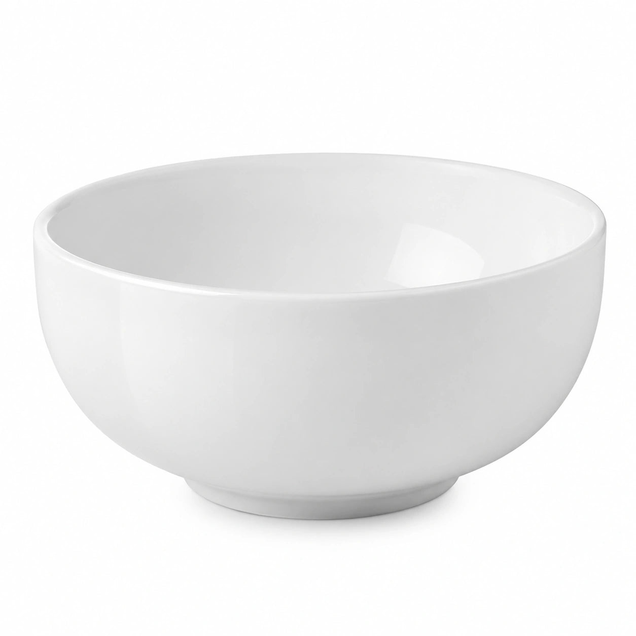 Ciotola 750 ml in ceramica bianca 15 cm stile minimalista