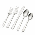 Set posate 5 pezzi 15.5-22 cm in acciaio inox argento lucido per tavola