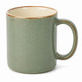 Tazza in ceramica 350 ml verde salvia con manico stile rustico