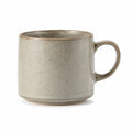 Tazza in ceramica 350 ml beige - manico ergonomico stile rustico
