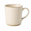 Tazza in ceramica 350 ml beige con manico stile rustico